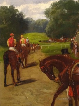  Waller Pintura Art%C3%ADstica - Día de las carreras de caballos Samuel Edmund Waller género